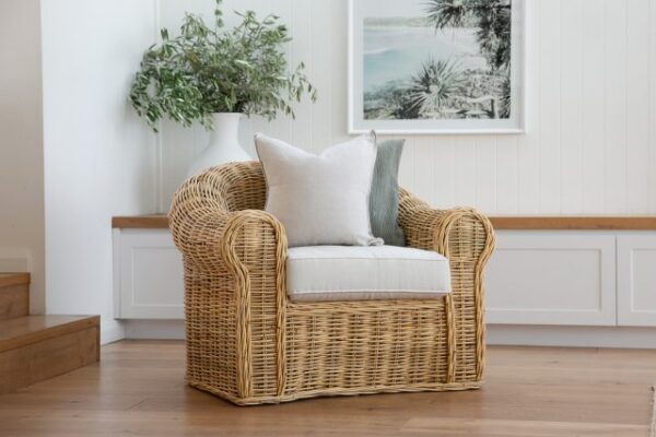 Vogue Wicker Armchair Natural
