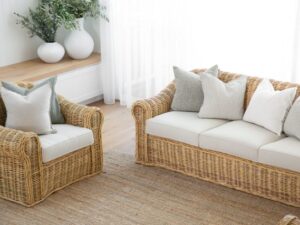 Vogue Wicker 3 Seater Sofa Suite