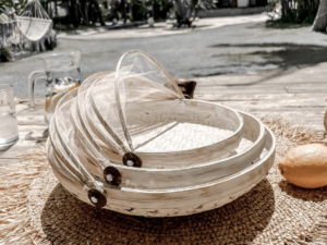 3 x ROYAL BAMBOO TRAY SET